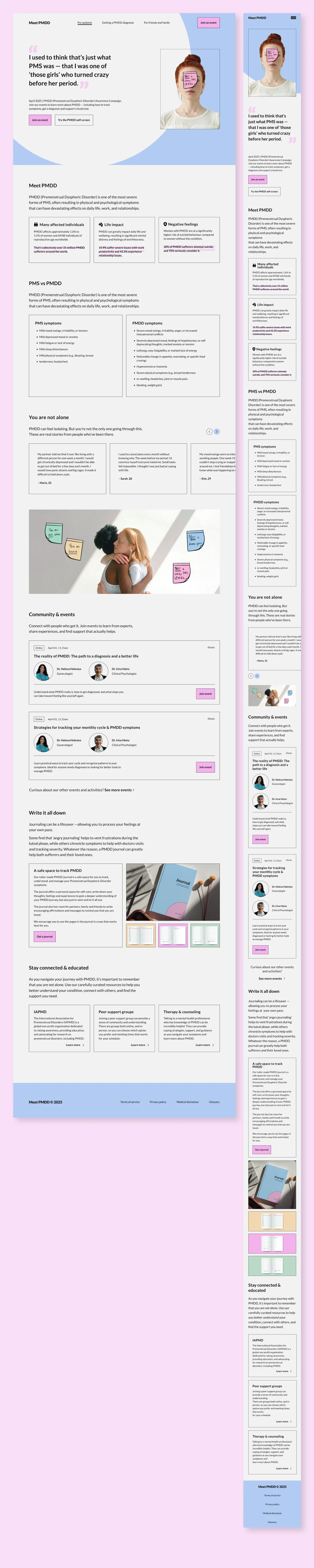 Meet PMDD landing page 1